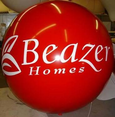 Polyurethane helium advertising blimp example